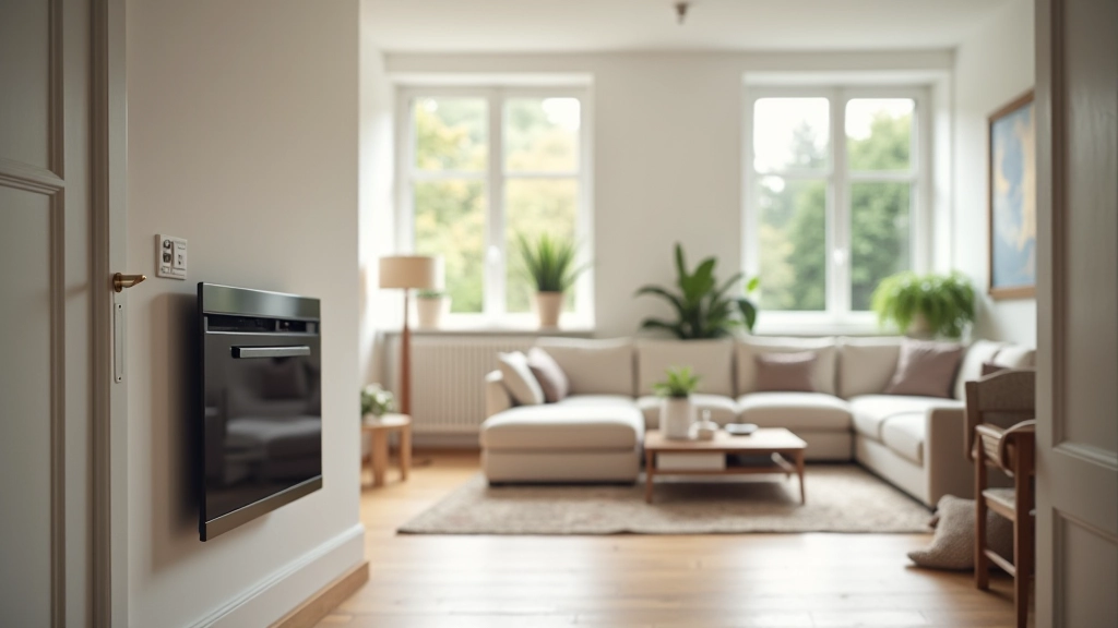 Maison française moderne avec système de chauffage efficace et contrôle de température